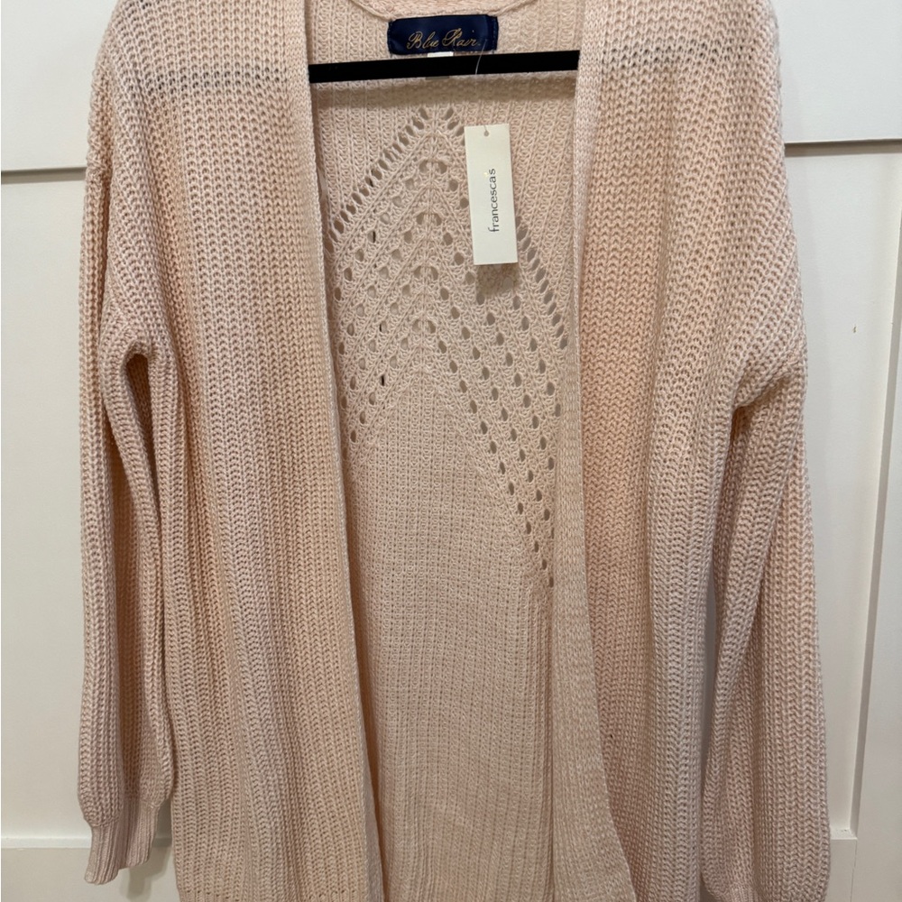 Francesca’s Pink Cardigan Sweater